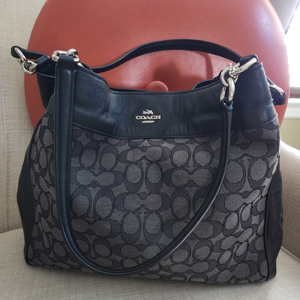 Coach Signature Lexy Edie Shoulder Bag 57612